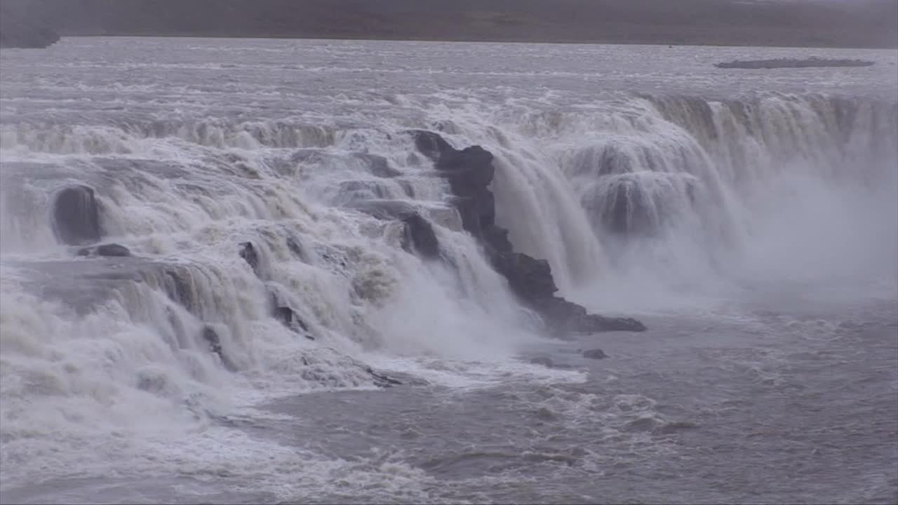 Gullfoss -黄金瀑布-欧洲旅游目的地视频素材