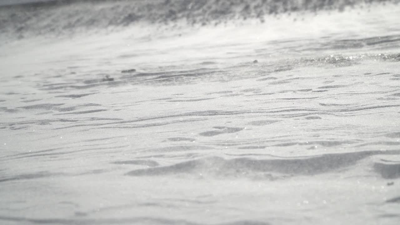 阿拉斯加极地的飘雪视频素材