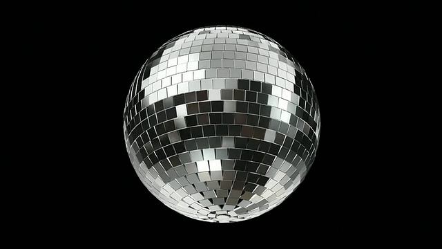 medium Disco Mirrorball，从下面的视角，带alpha视频下载