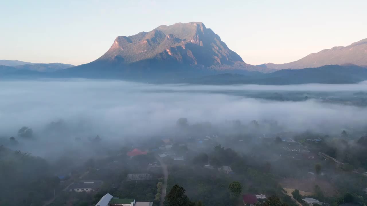 航拍泰国清迈的清岛山视频素材