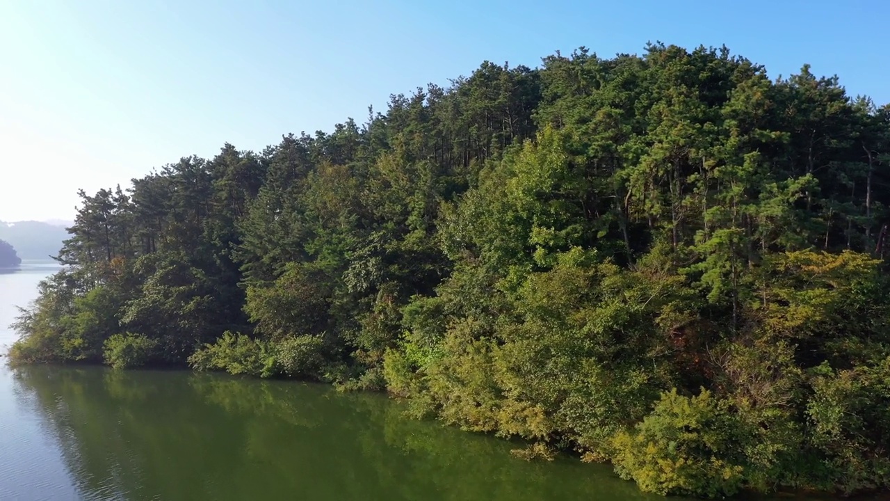 南韩的Gunsanhosu Lake / gunsansi, jeollabuks -do视频素材