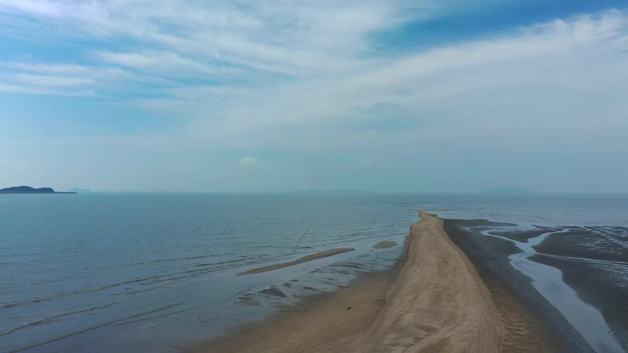 韩国仁川，Mokseom岛/ ongjin郡周围的海景视频素材