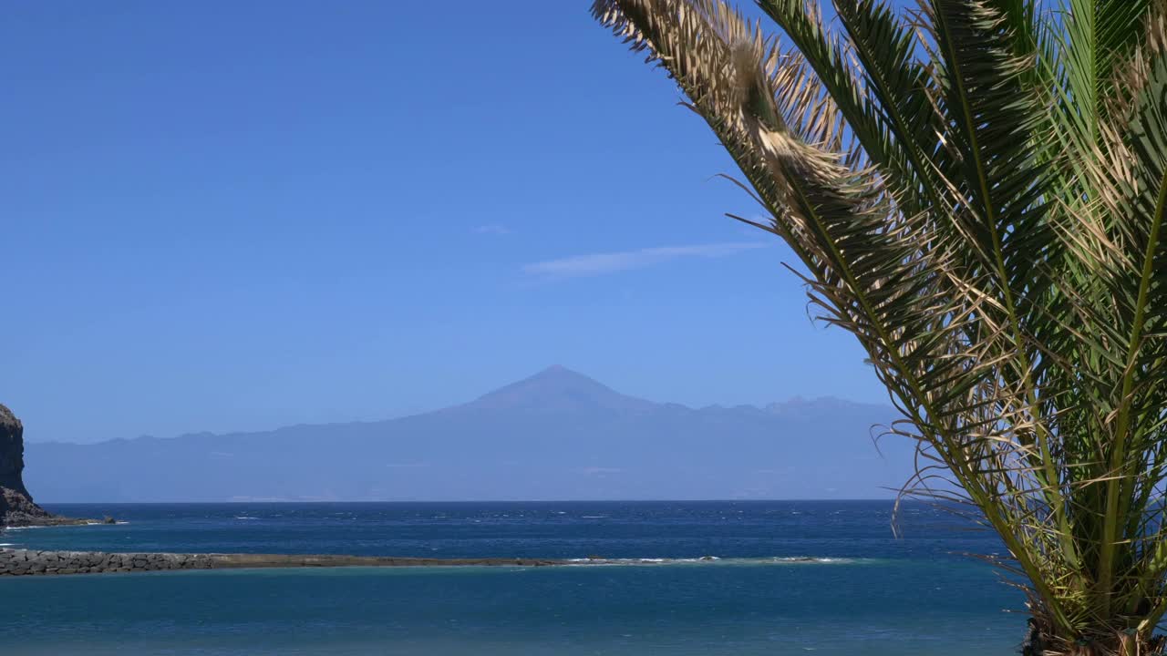 特内里费岛的泰德火山，4k慢镜头，60帧视频素材