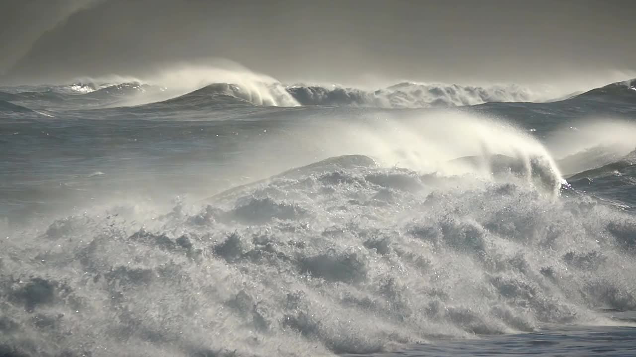 海浪海浪浪花视频素材