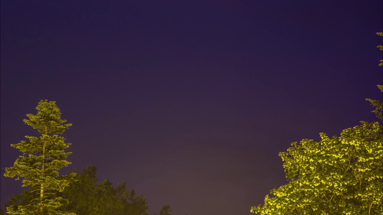 Lightning in the Krkonoše Mountains视频素材