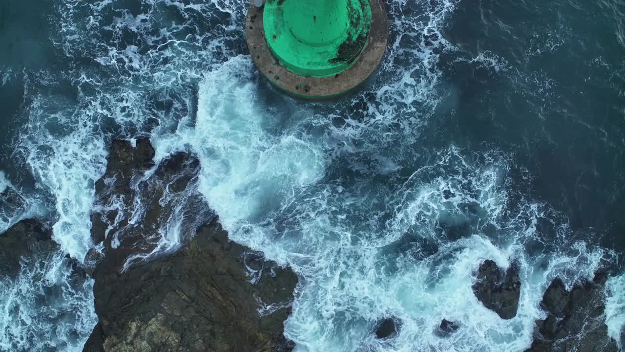 韩国庆尚南道巨济市Windy Hill的海景视频素材