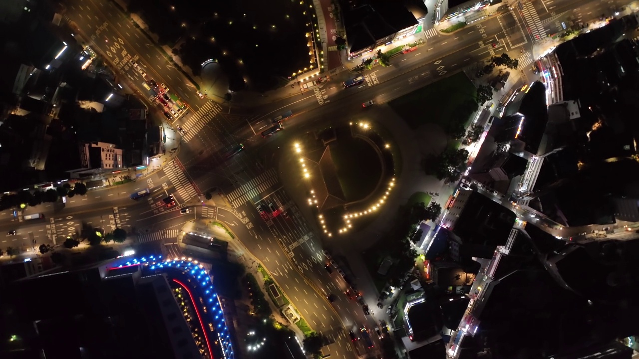 兴之门(东大门)周围的夜景，韩国首尔钟路区视频素材