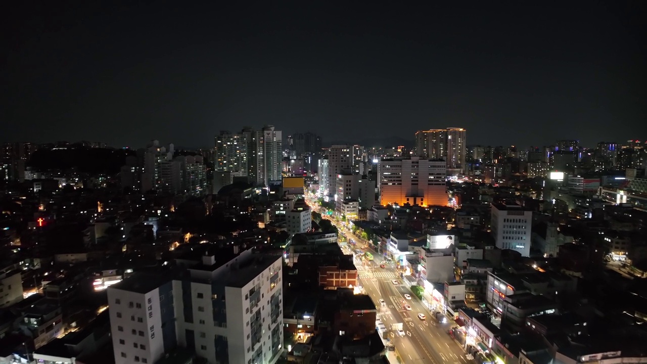 韩国首尔钟路区的夜景视频素材