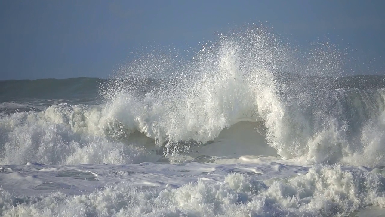 海浪海水泡沫视频素材