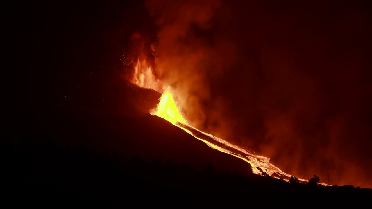 拉帕尔马火山延时高清视频下载