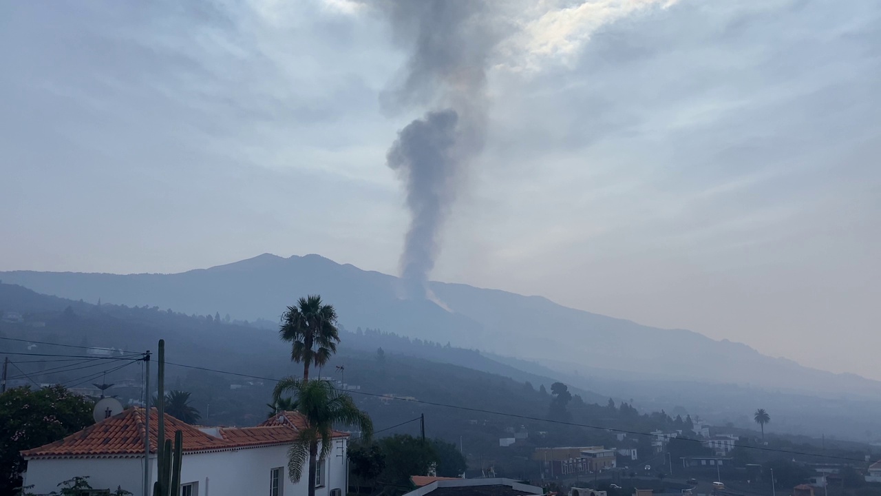 拉帕尔马火山山景4K视频下载