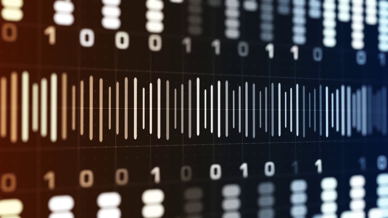 4K数字二进制编码技术背景-可循环视频素材