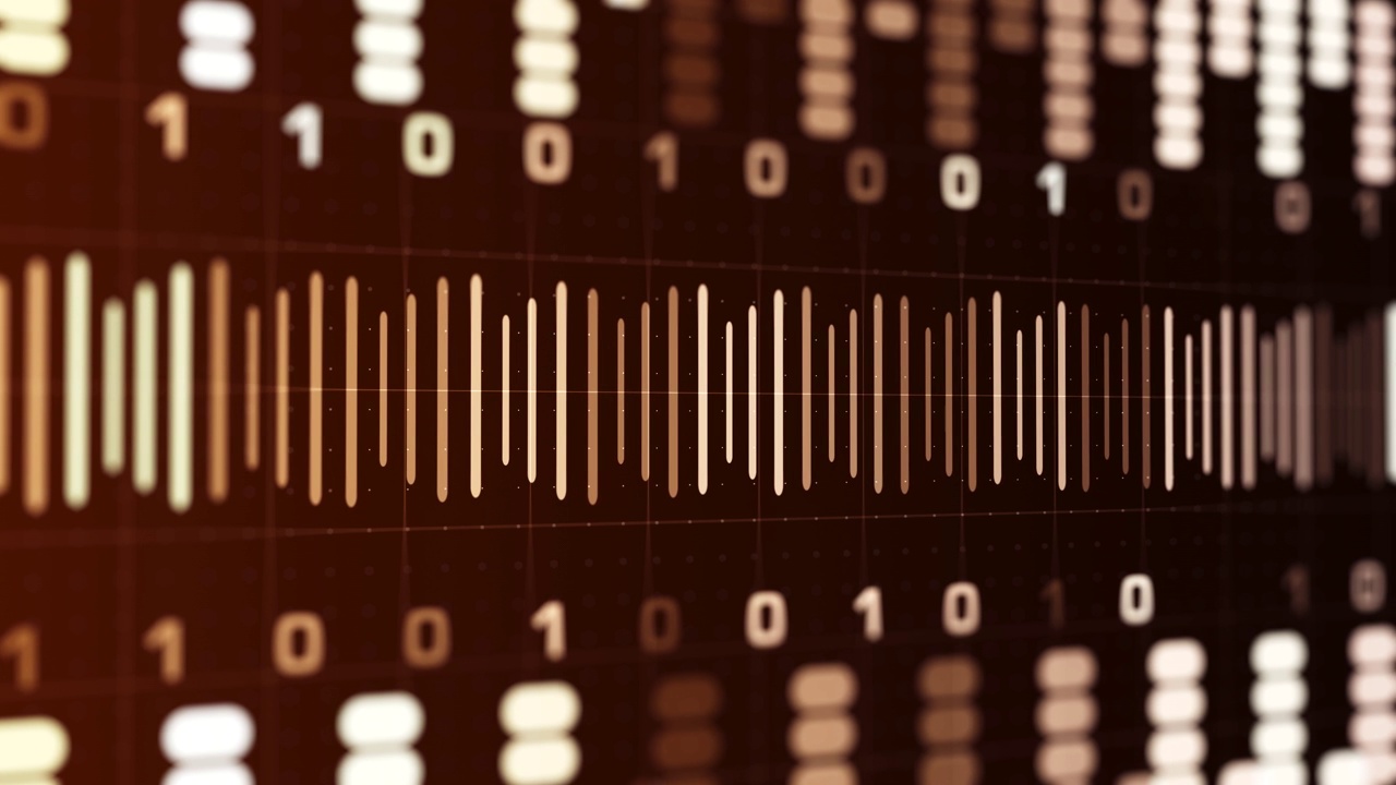4K数字二进制编码技术背景-可循环视频素材