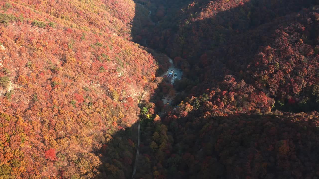 云长山地区/全北济安郡，韩国视频素材