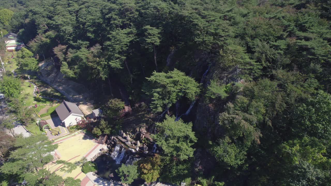 松尼山周围的风景/扶恩郡，忠北，韩国视频素材