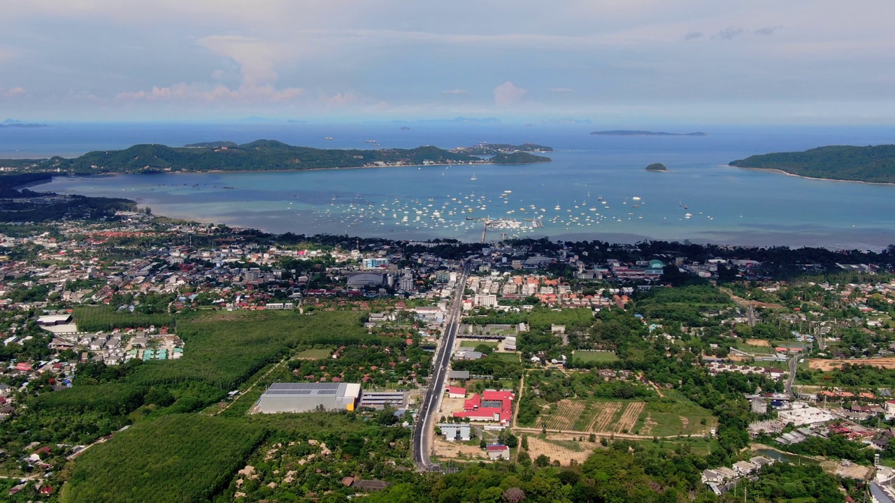 鸟瞰泰国普吉岛奥查隆视频素材