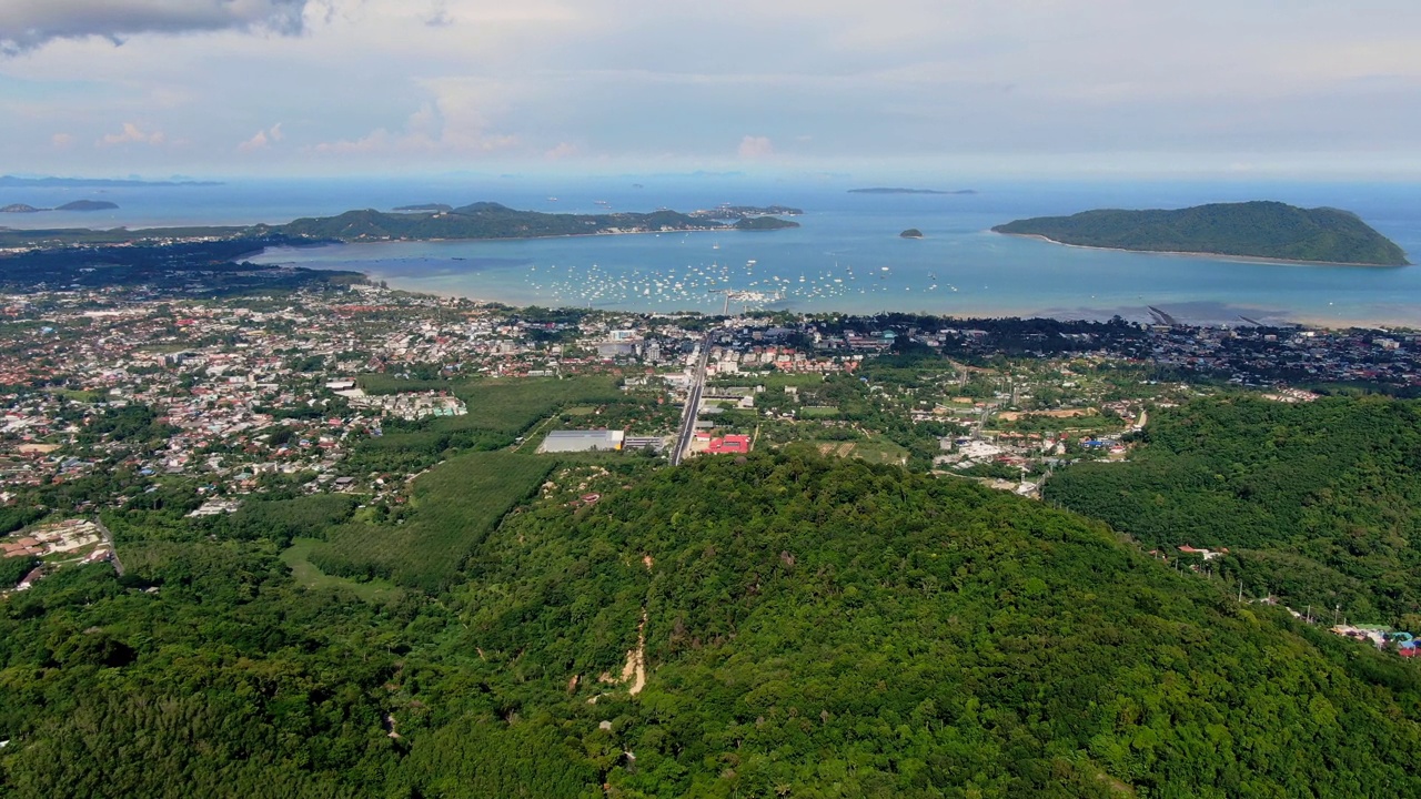 鸟瞰泰国普吉岛奥查隆视频素材