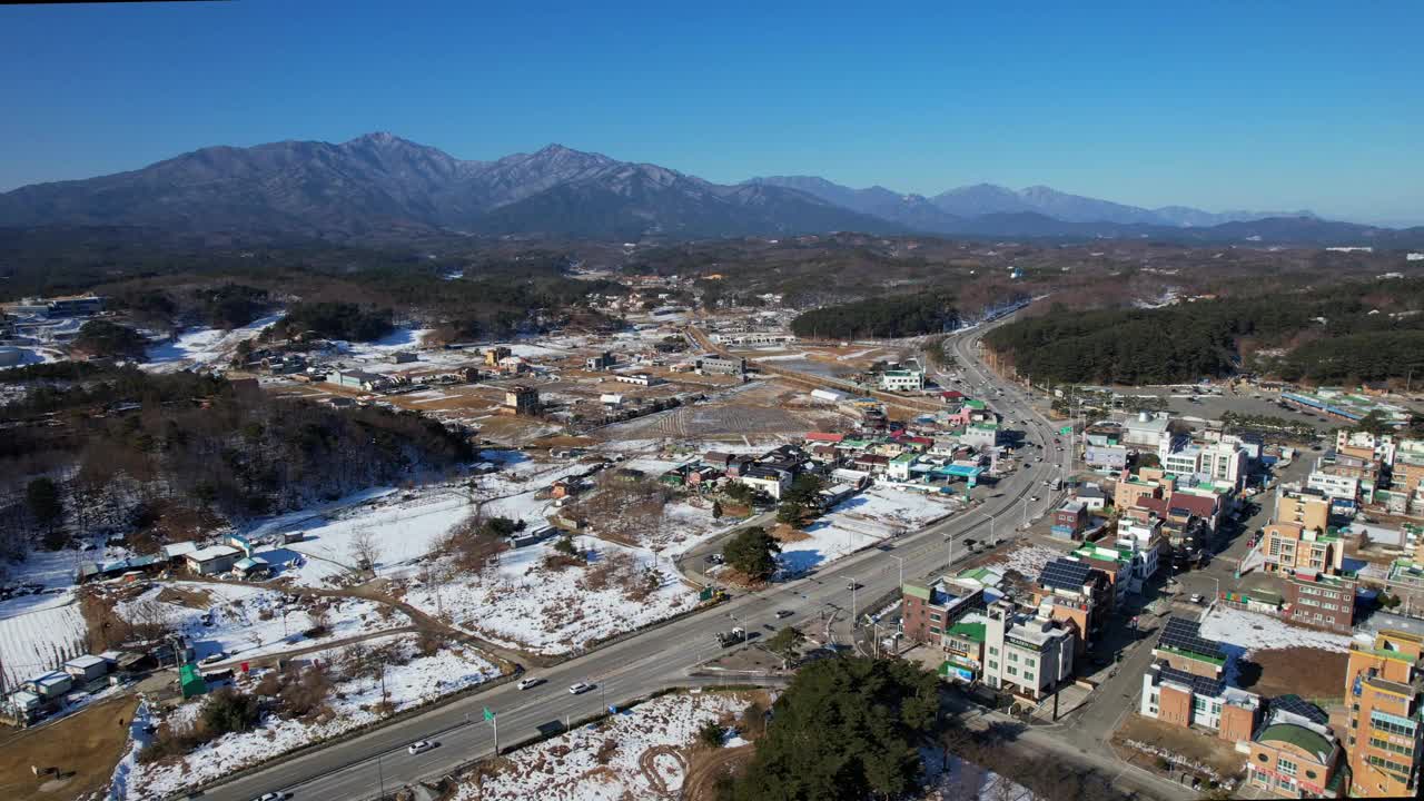 江原道阳阳郡的市中心风景视频素材