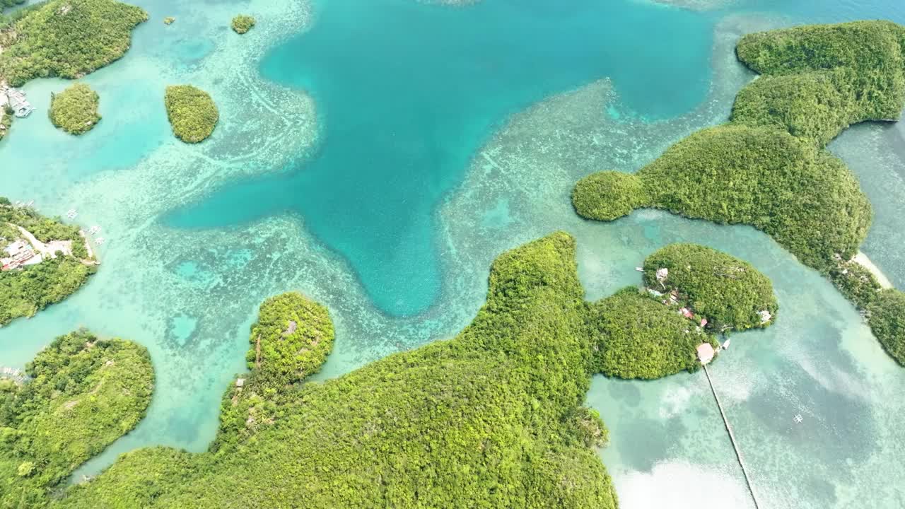 热带海湾和岛屿。菲律宾。视频素材