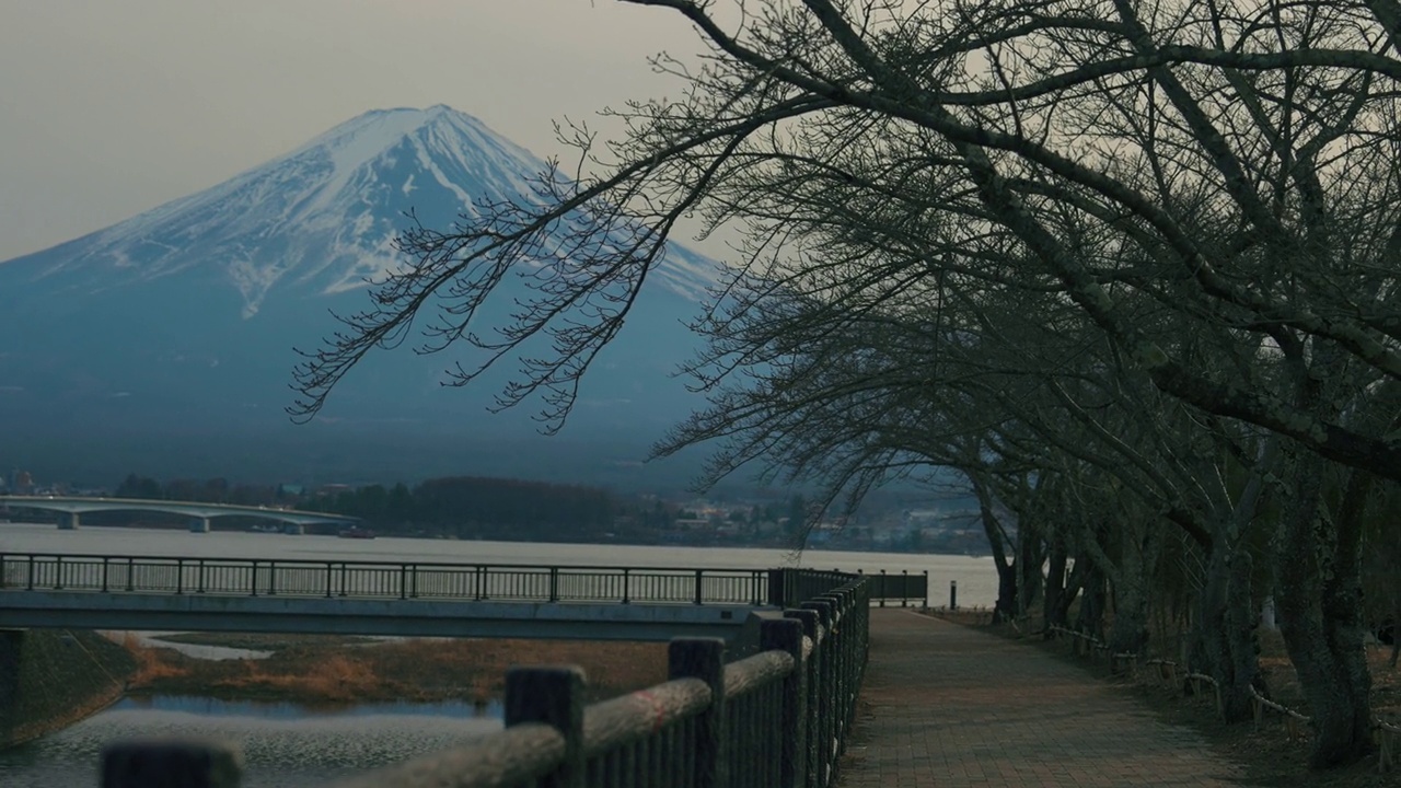 从川口湖出发的富士山视频素材