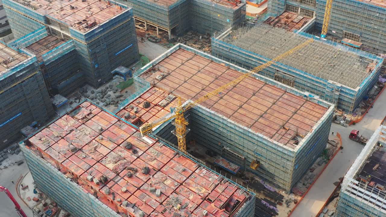 在建建筑物视频素材