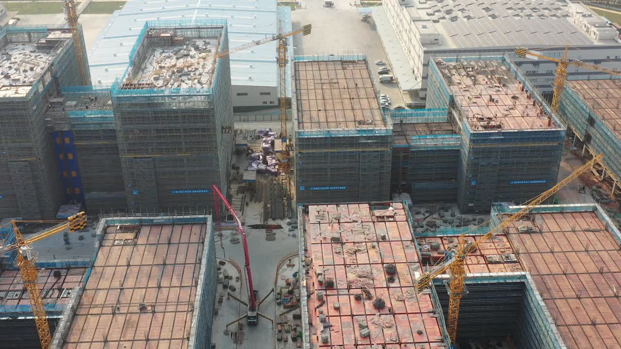 在建建筑物视频素材