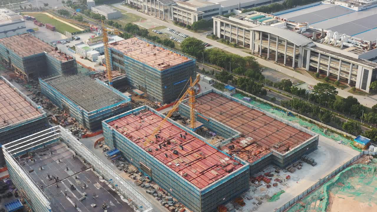 在建建筑物视频素材