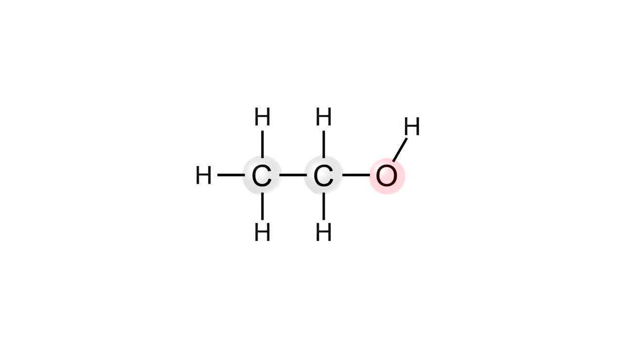 酒精分子视频素材