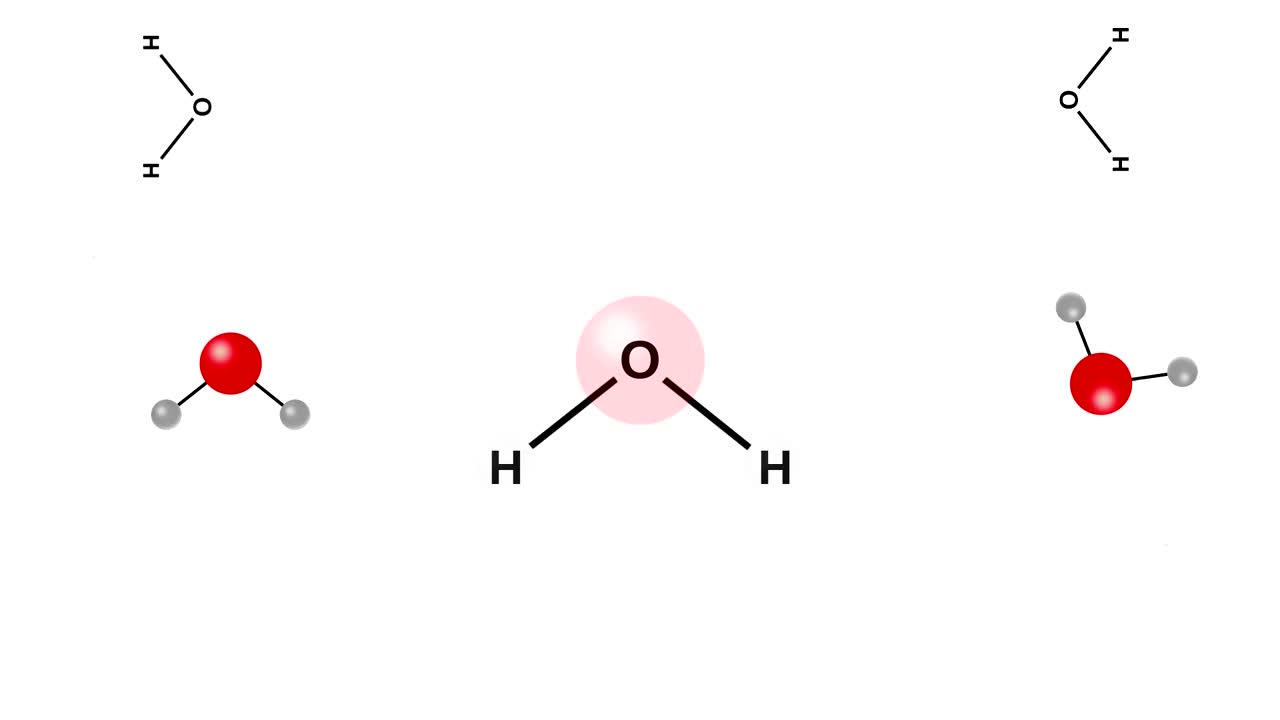 水分子视频素材