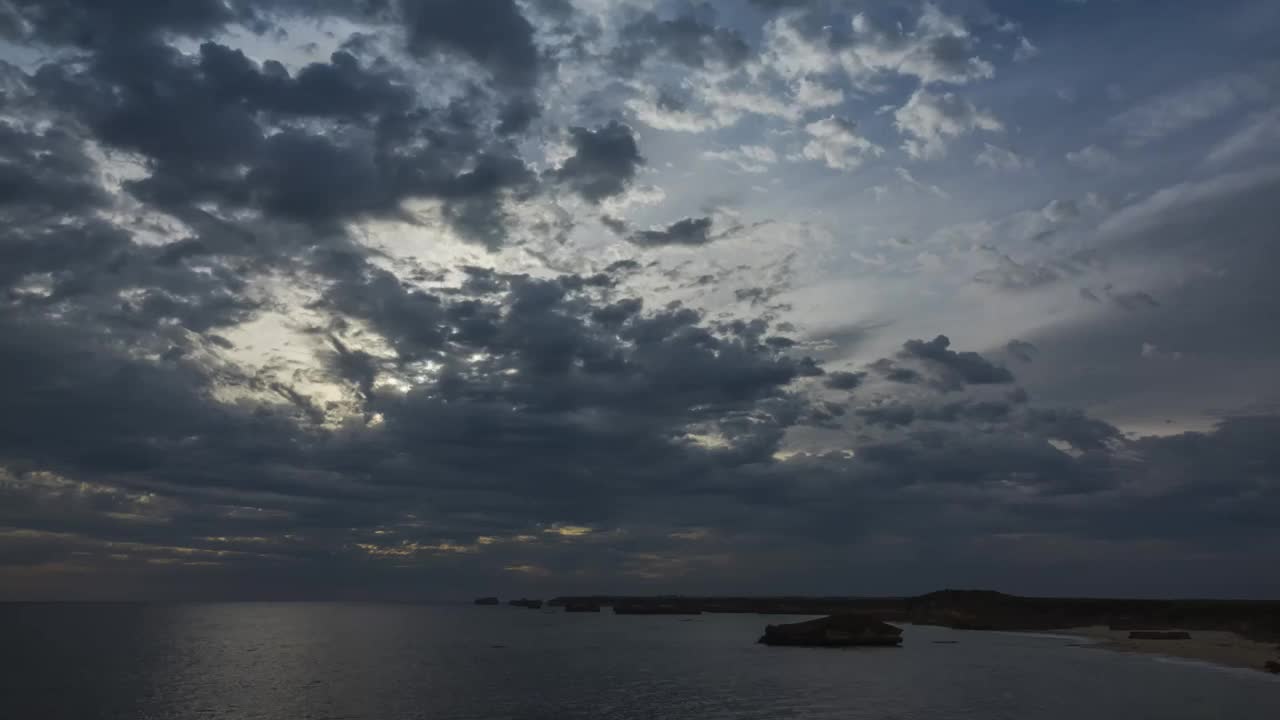 澳大利亚海岸的时间流逝视频素材