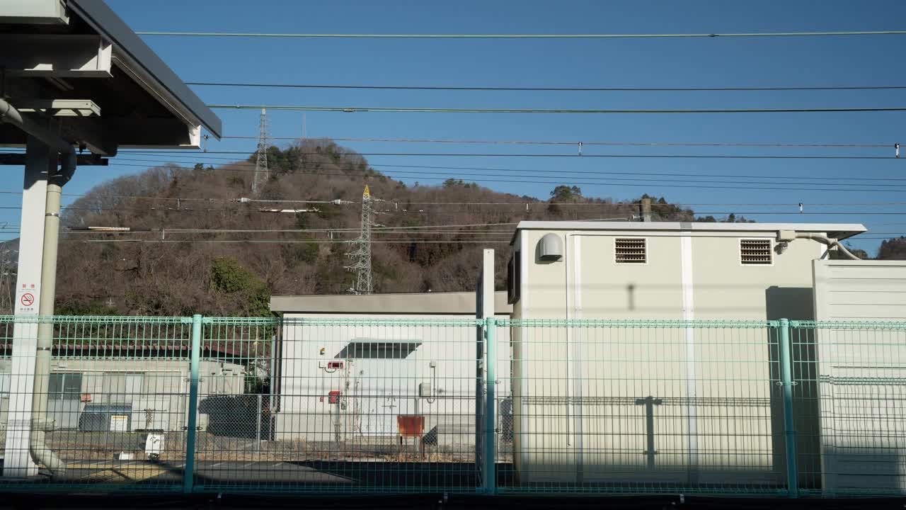 从新干线高速列车到日本川口口的延时拍摄视频素材