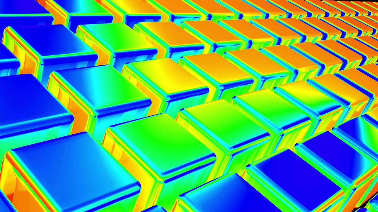立方体抽象现代背景4K循环视频素材