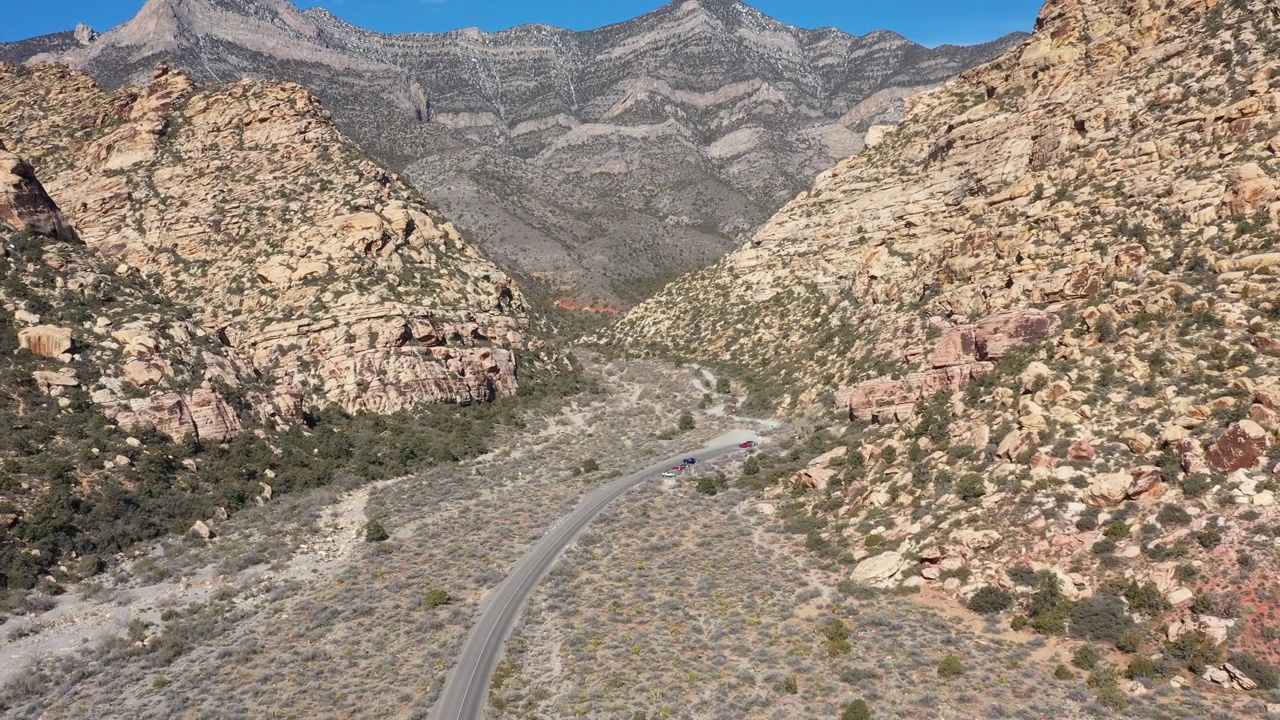 红岩峡谷的干旱景观视频素材