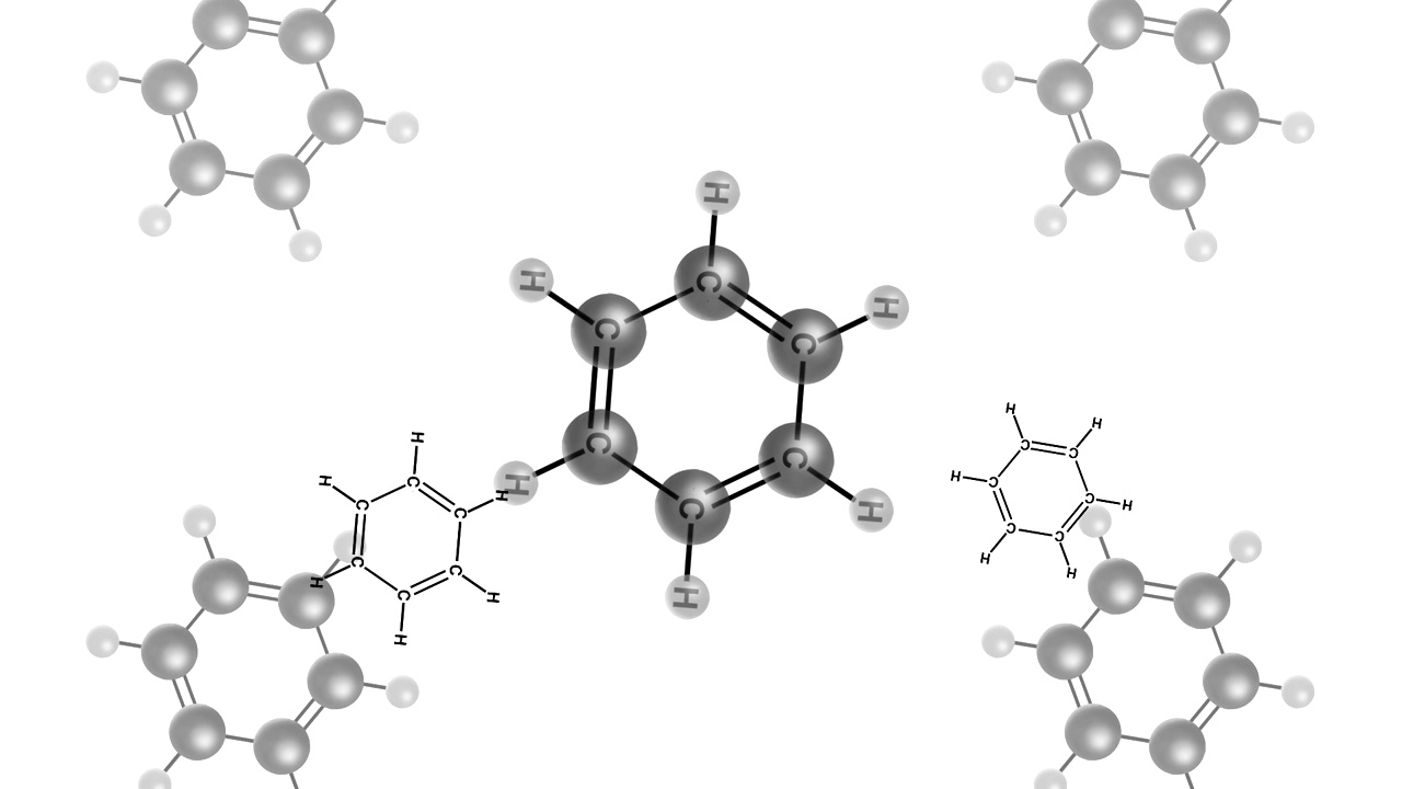 苯分子视频素材