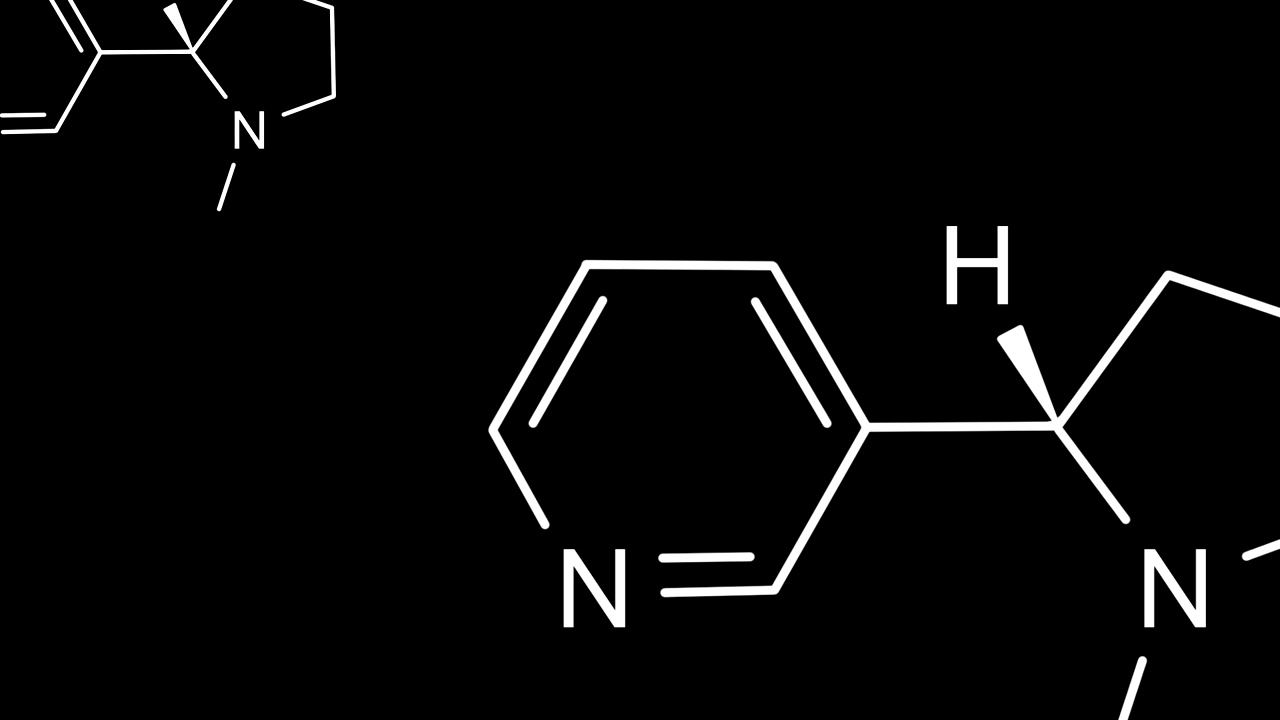 尼古丁结构式视频素材