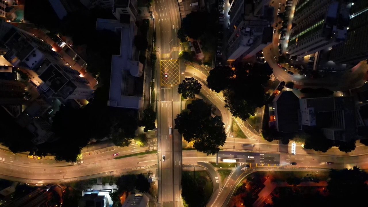 现代城市和道路夜景视频素材