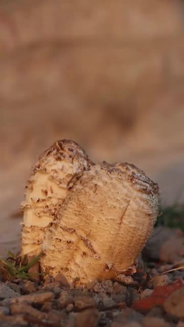 陆地上干燥植物的特写镜头视频下载