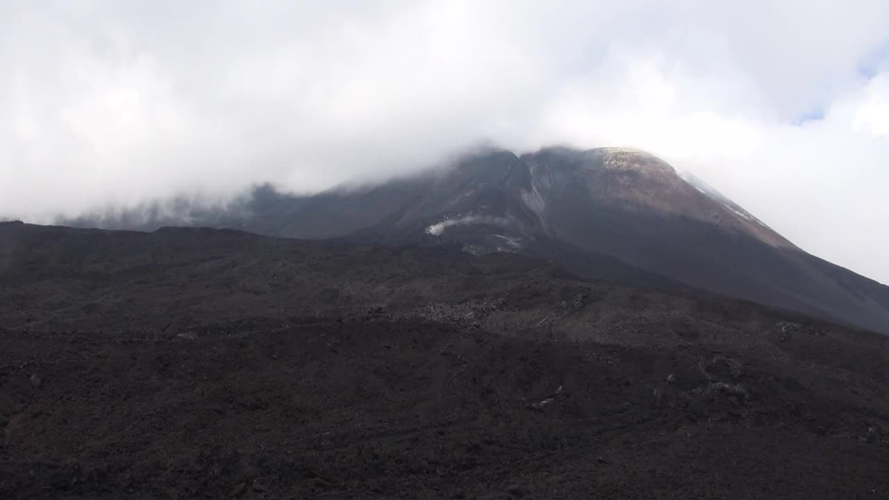 埃特纳火山的火山口-意大利西西里岛视频素材