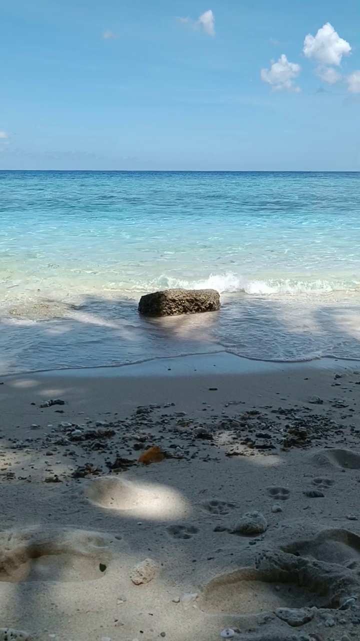 热带岛屿夏季的美丽海滩视频素材