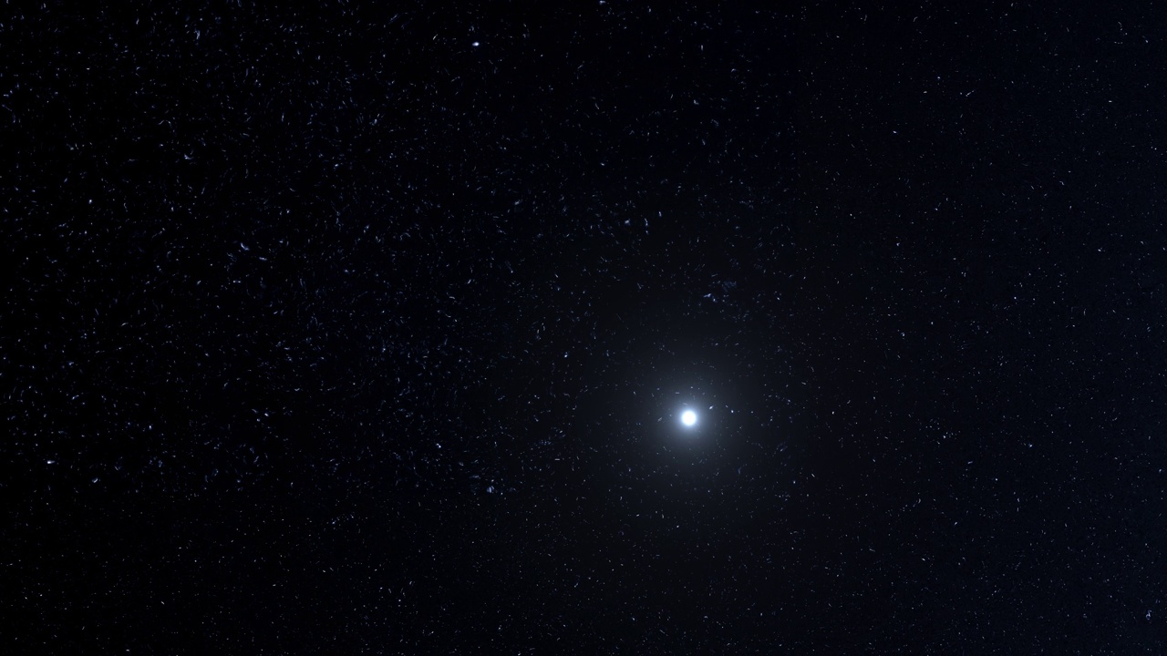 闪烁的银河恒星和星座在夜空中与超新星耀斑。视频素材