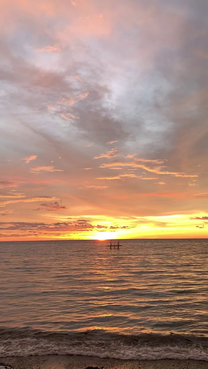 海上的日落视频素材