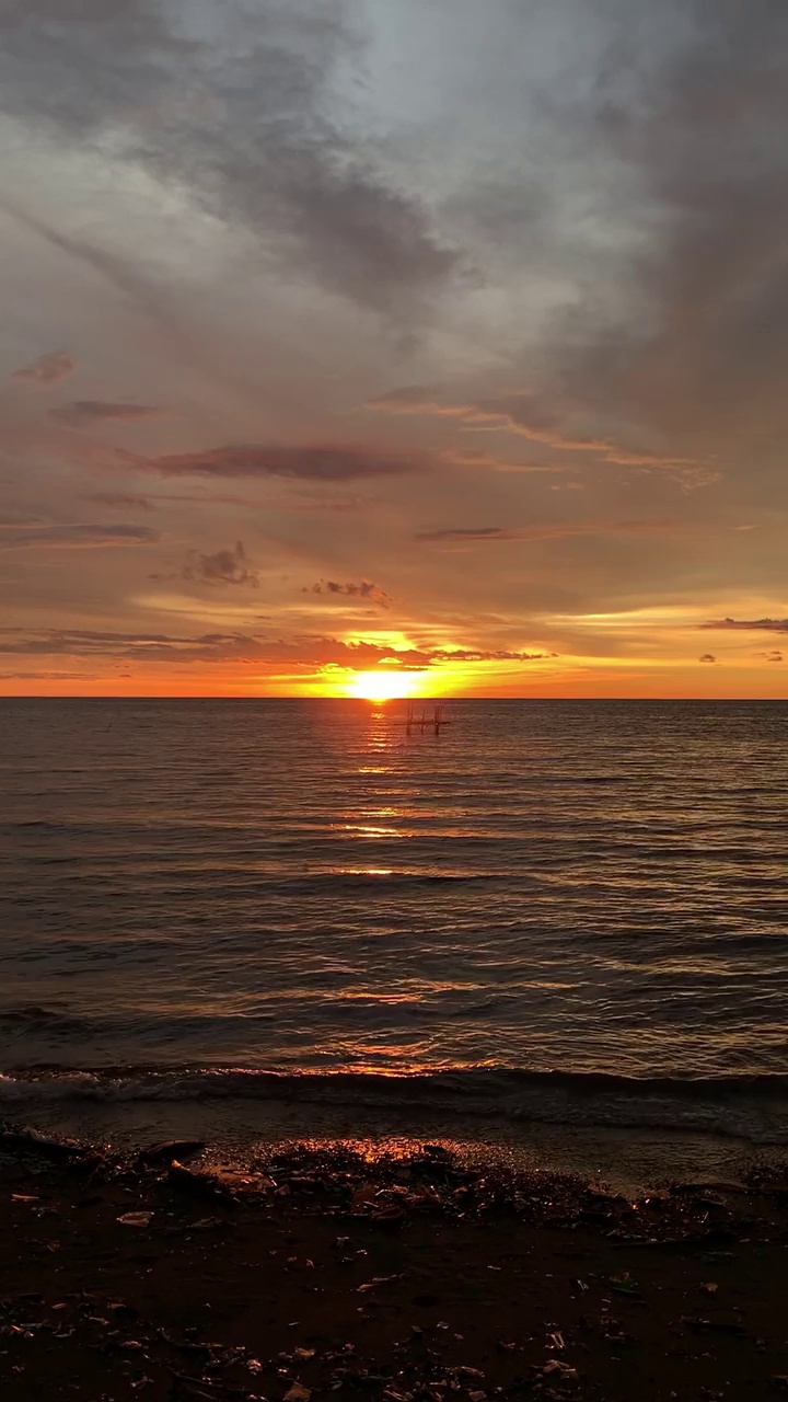 海上的日落视频素材