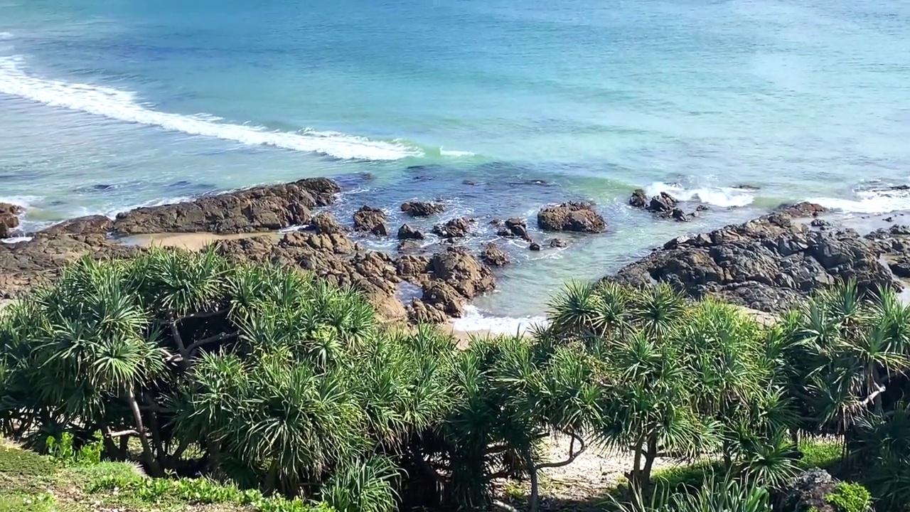 海岬步道的海景视频素材