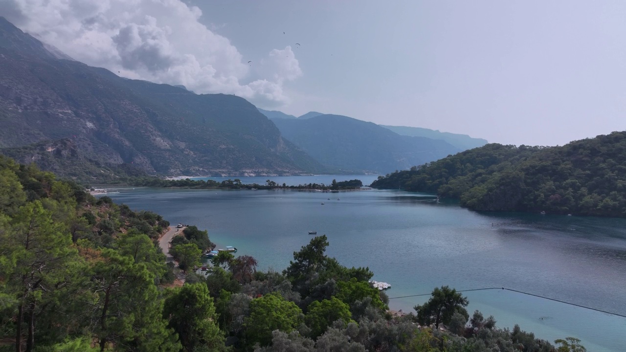 土耳其的Oludeniz泻湖景观视频素材