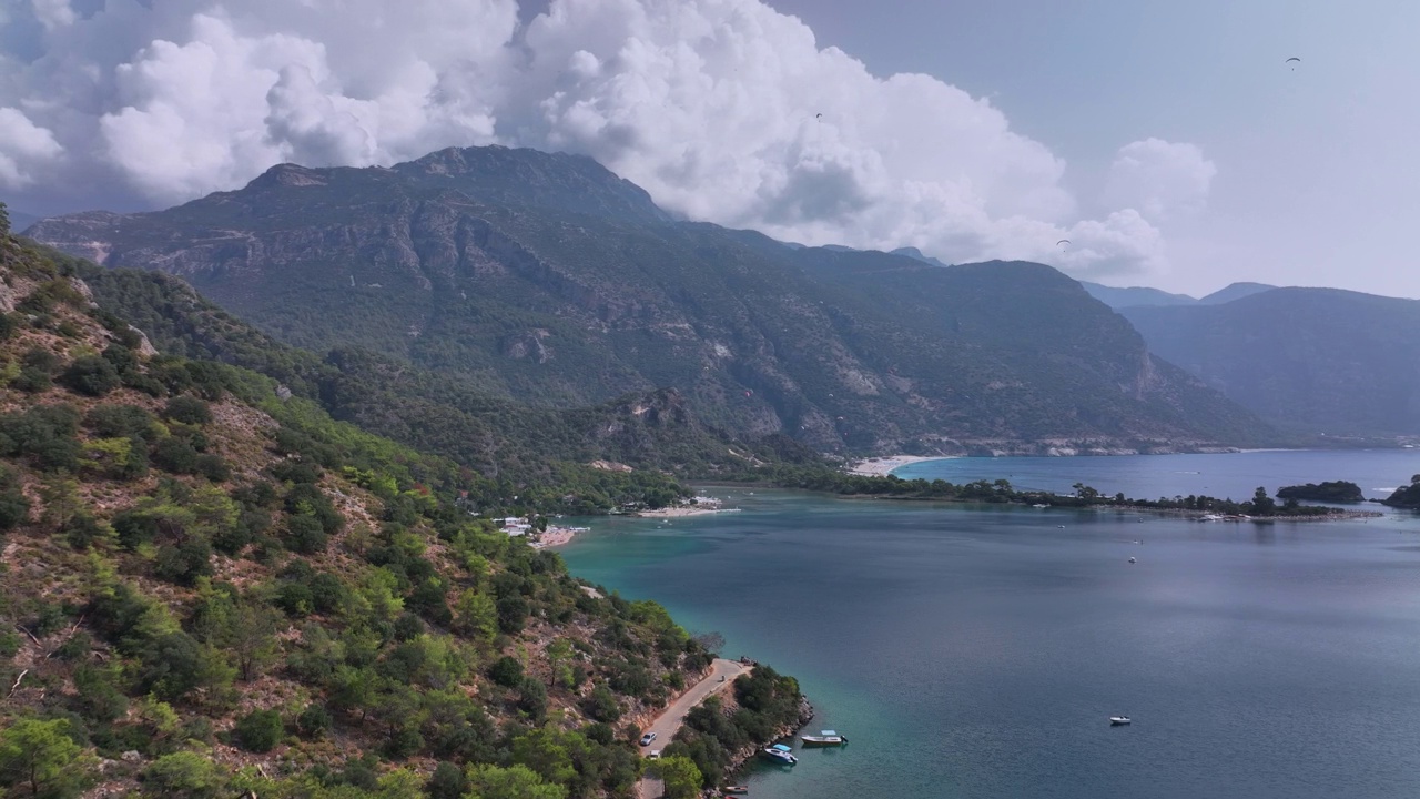 土耳其的Oludeniz泻湖景观视频素材