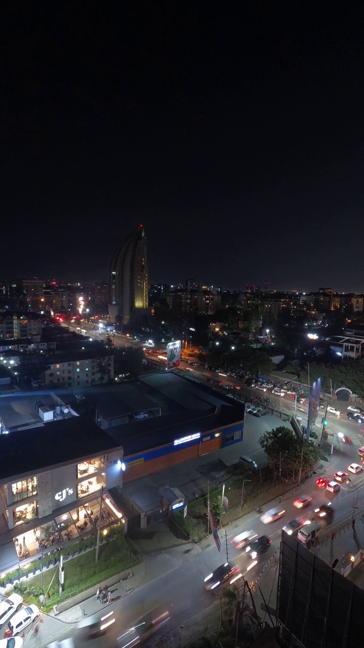 内罗毕的夜流视频素材