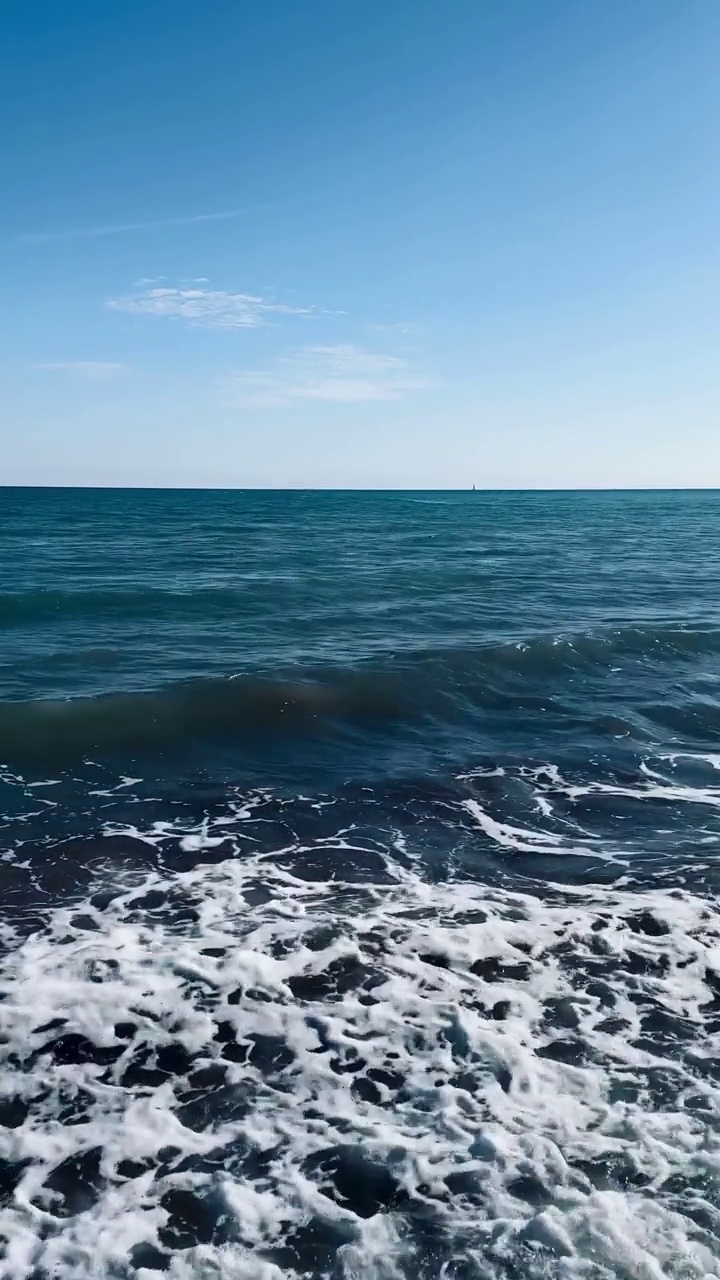 海浪海浪泡沫视频素材