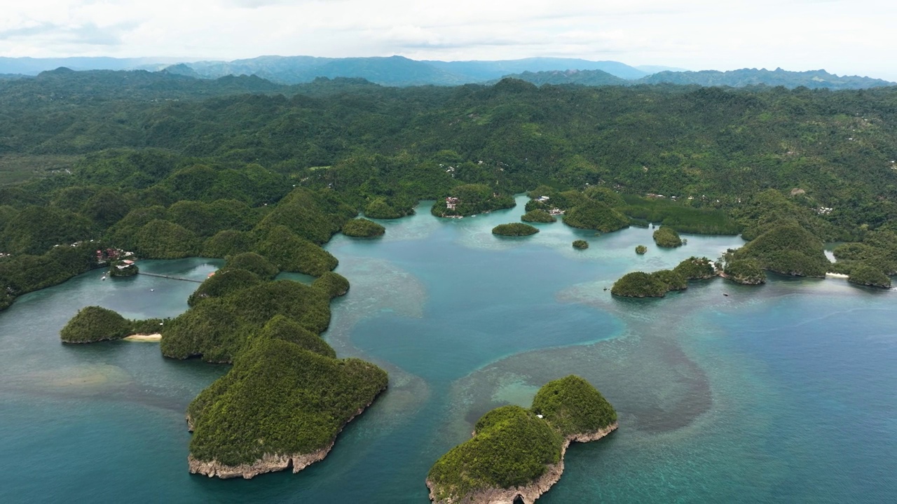 热带海湾和岛屿。菲律宾。视频素材