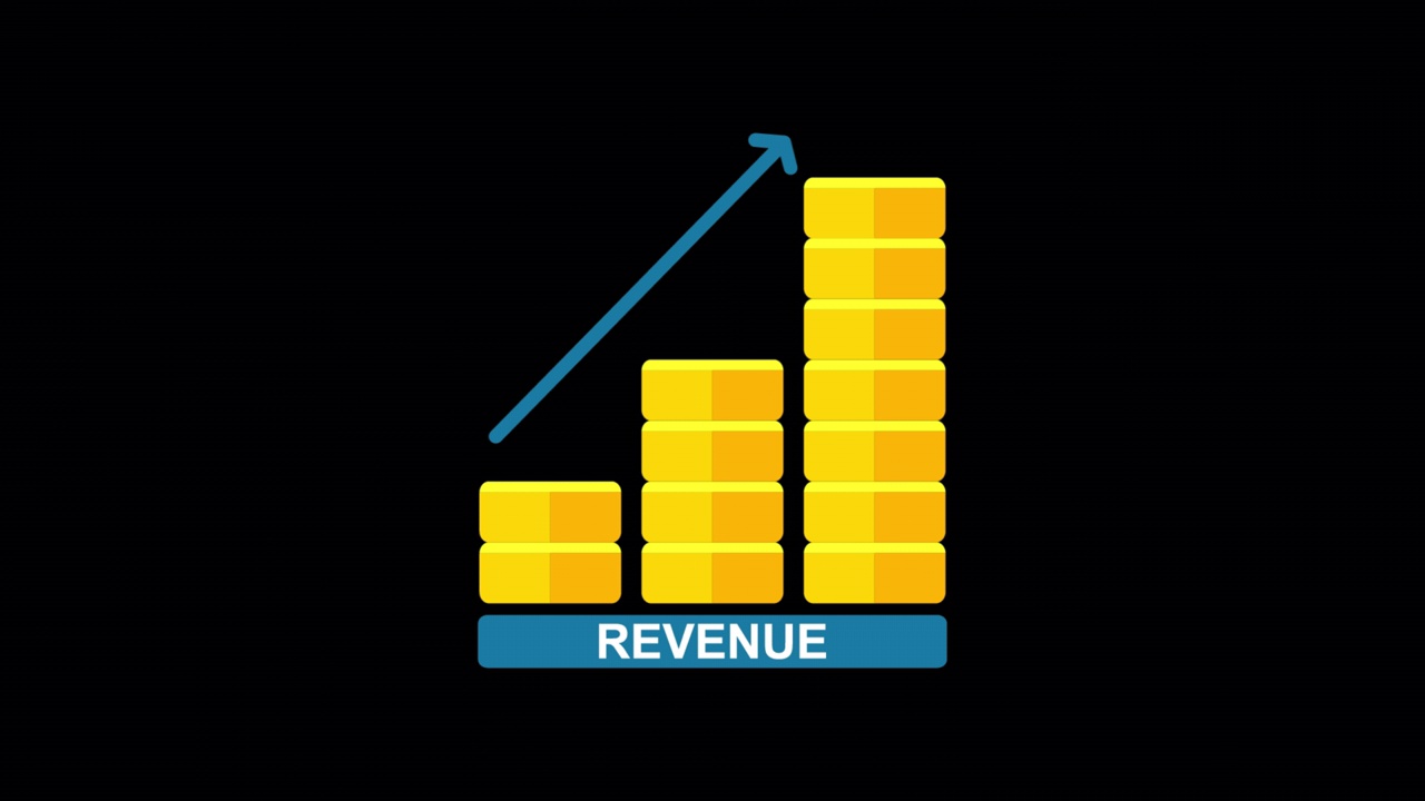 收益增长图标视频素材