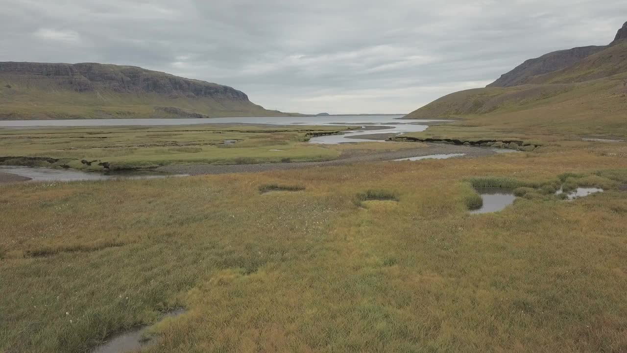 冰岛的阿尔夫特峡湾视频素材